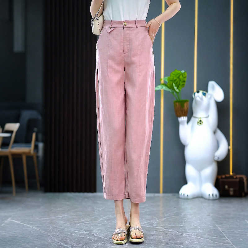 时尚百搭休闲哈伦裤女八分休闲裤