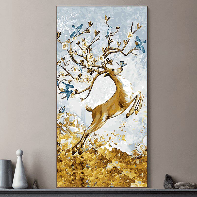 梵格油画 手工油彩画客厅玄关大风景饰画挂画