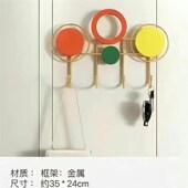 入户玄关衣帽挂钩墙壁免打墙后创意钥匙挂架金属客厅