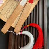 迷你巴掌扇纯色女士古风真丝布扇小扇子竹折扇子夏季 便携古风