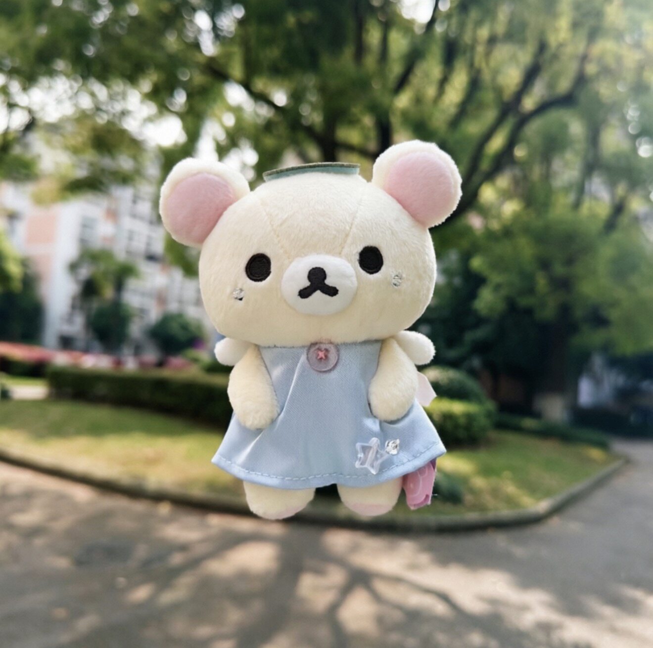 日本san-x轻松熊天使熊妹角落生物毛绒公仔挂件钥匙扣礼物图片
