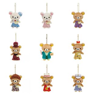 日系新款可爱轻松熊店长限定系列人气小熊毛绒玩具少女心包包挂饰