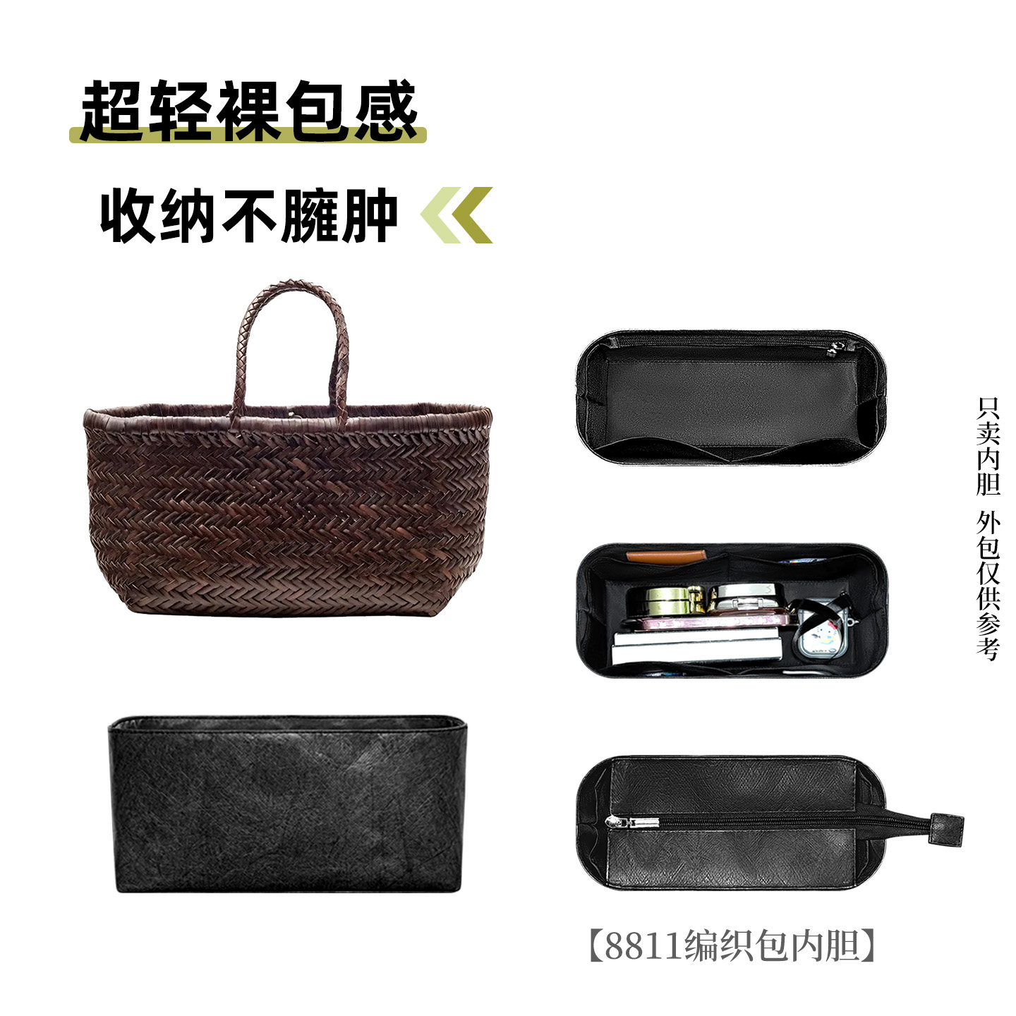适用于Dragon Diffusion8811杜邦纸内胆包编织包内衬杜邦纸防水轻 - 实物图