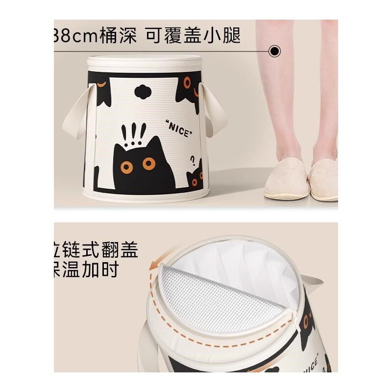 儿童泡脚桶小孩宝宝保温过小腿熏蒸式洗脚足浴盆