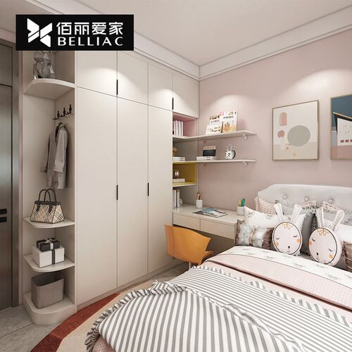 佰丽爱家全屋卧室书柜体现代整体柜子