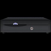 爱宝钱箱商用收银盒五格三通用超市收银收钱箱现金盒收钱柜钱箱