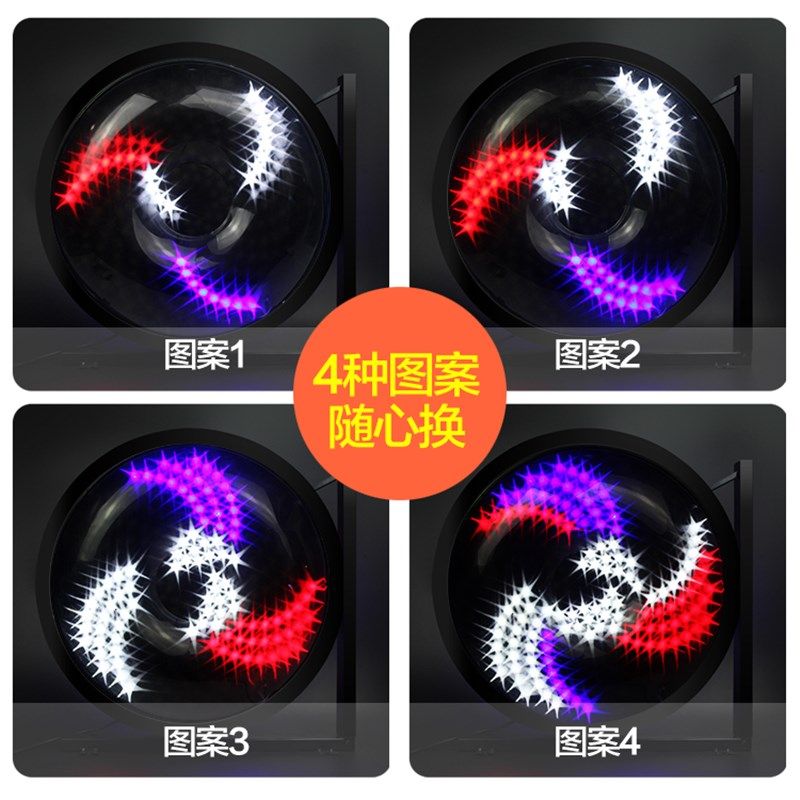 美发转灯发廊标志灯变色挂壁风车灯美发店灯箱理发店标志转灯
