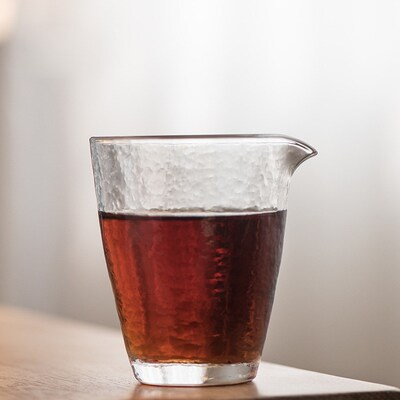 日工艺磨砂公杯水波纹 耐热分茶器 锤纹公道杯