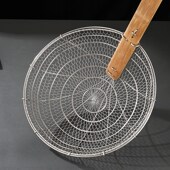 特厚竹炸厘商用炸篱线篱捞笊篱过漏网勺油炸笊篱大漏勺