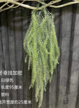 仿真垂挂饰绿植垂吊叶金鱼草天文冬壁挂吊顶造景塑料草