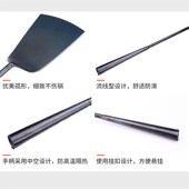 加厚加重炒菜铁铲无涂层铲子铁锅适用手工打造纯铁原生态铁铲