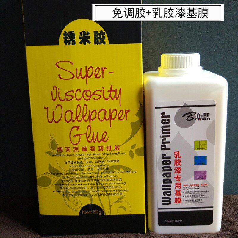 胶水 壁画壁纸墙纸糯胶防水基膜乳胶漆基膜 墙纸辅料