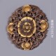 柚木雕刻圆形 饰画 泰国工艺品 东南亚实木雕刻玄关壁挂装