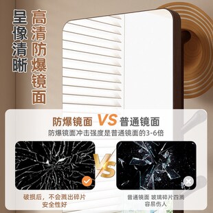 实木全身镜落地镜卧室旋转试衣镜子带挂衣架一体穿衣镜