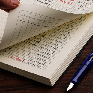 收支簿财务会计办公用每日流水现金日记账本收入支出明细账商用公