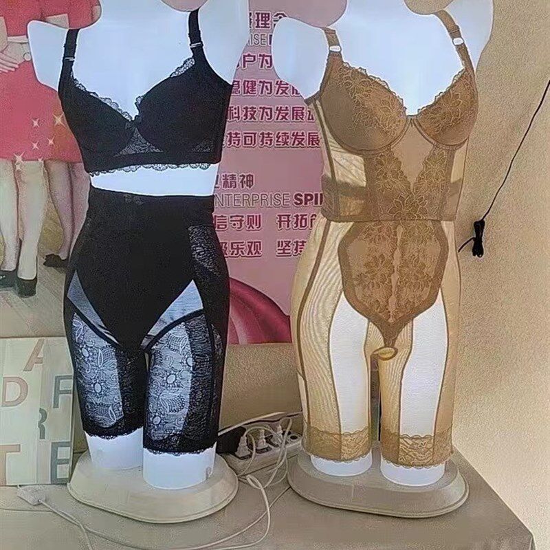 带灯内衣店模特熟胶塑料女内衣店道具塑身衣院美体带灯模