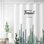 浴帘防水布加厚浴室免打帘帘子挂帘洗澡挡水帘