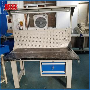 型工维操作台台虎钳装 供应重压钢板工作台钳无品牌 配工修作桌