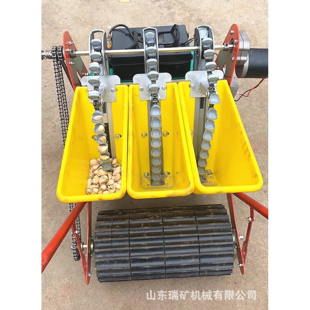 深度可节器123不手推式大蒜播种机农家用小型秧蒜点播易种蒜调机