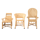 老椅藤椅竹休闲阳台办公天然藤靠背椅单藤椅