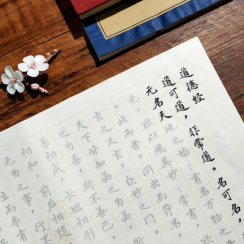 道德经简体小楷毛笔临摹字帖包含标点边抄边读全文已纠错