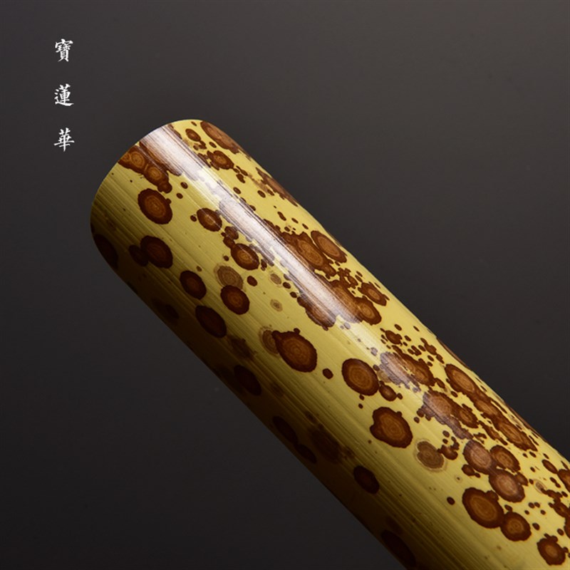 精品特选天然梅妃竹美纹茶则 湘妃竹茶则 斑竹赏茶荷茶勺茶道
