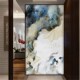 现代玄关新背景墙壁象意境山水墙纸装 饰画无缝竖壁画