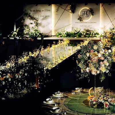 公司婚礼策划深圳会所服务一条龙现场布置婚庆婚宴！堂婚礼布置礼