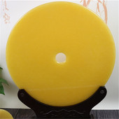 天然黄玉平安扣客厅博古架玄关办公室装 饰摆设乔迁业礼品