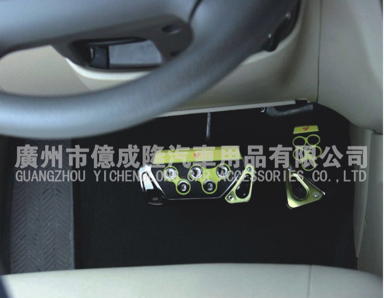 汽脚踏板改通用型金属铝合金刹防滑垫离合器油门脚踏板