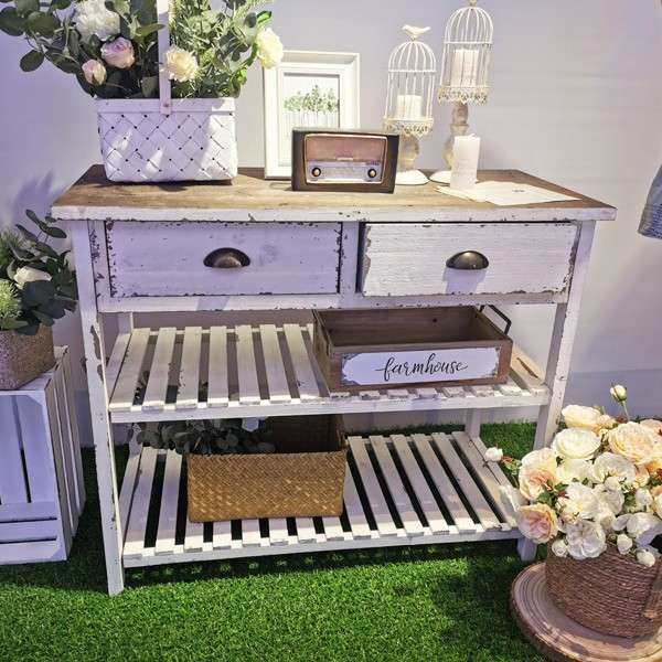 仿古破旧田园复古做旧实木花架户外园艺桌咖啡店酒吧店铺装饰玄关,包装,电子元器件包装,淘宝优惠券,粉丝福利购,淘宝优惠卷