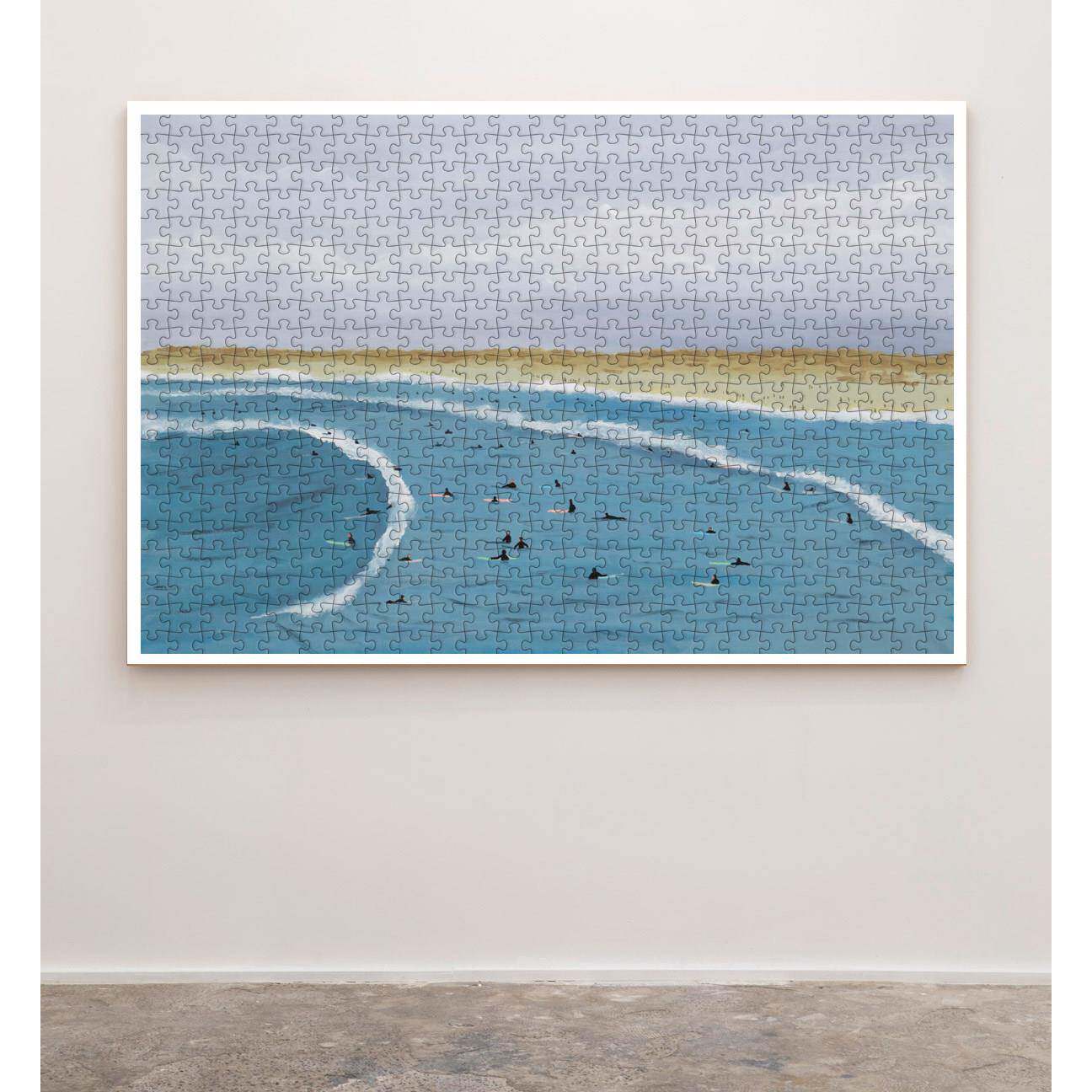 木制相框1000块拼图框架简单300框相框500实木现代生日礼物