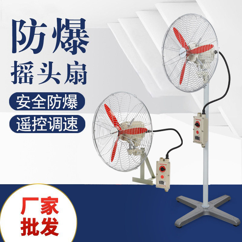 防爆摇头扇FB/BTS-500落地式600壁式750工业防爆风扇220V电风扇