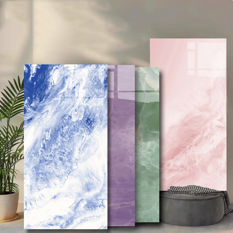 亮面瓷砖750x1500地砖客厅墙砖地板砖磁砖600x1200卫生间背景墙