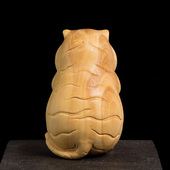 黄杨木雕客厅吉祥物老虎工艺品招财爱动物文玩生肖虎