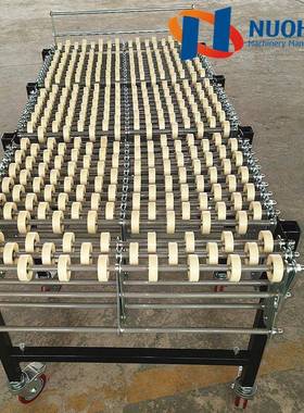 重无型动力卸递货器白色塑料福NH500FS来轮伸缩机快物流装神卸输