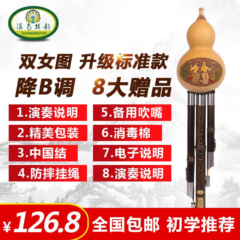 滇南丝韵 云南紫竹葫芦丝学生儿童初学入门调降调调初学者