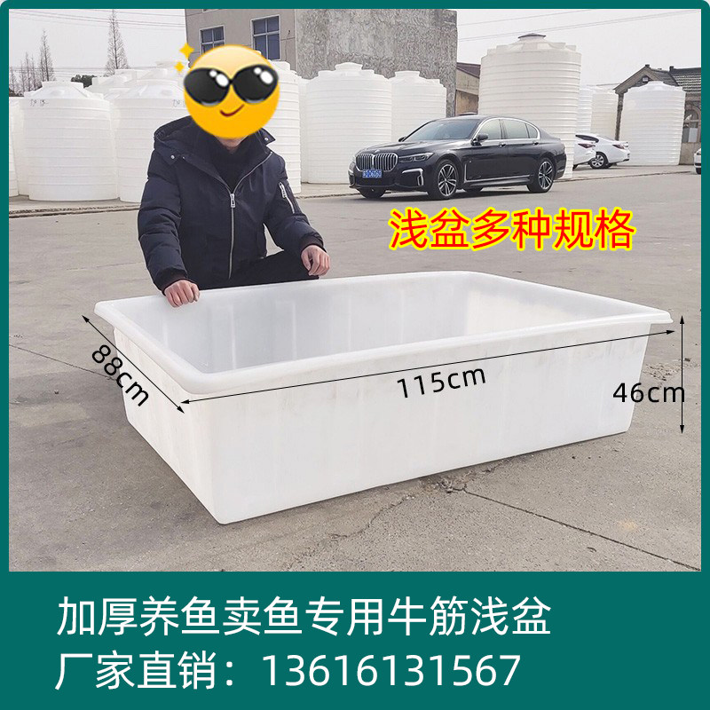 牛筋塑料水箱长方形加厚大养鱼养龟卖鱼养殖泡瓷砖蓄水水槽盆