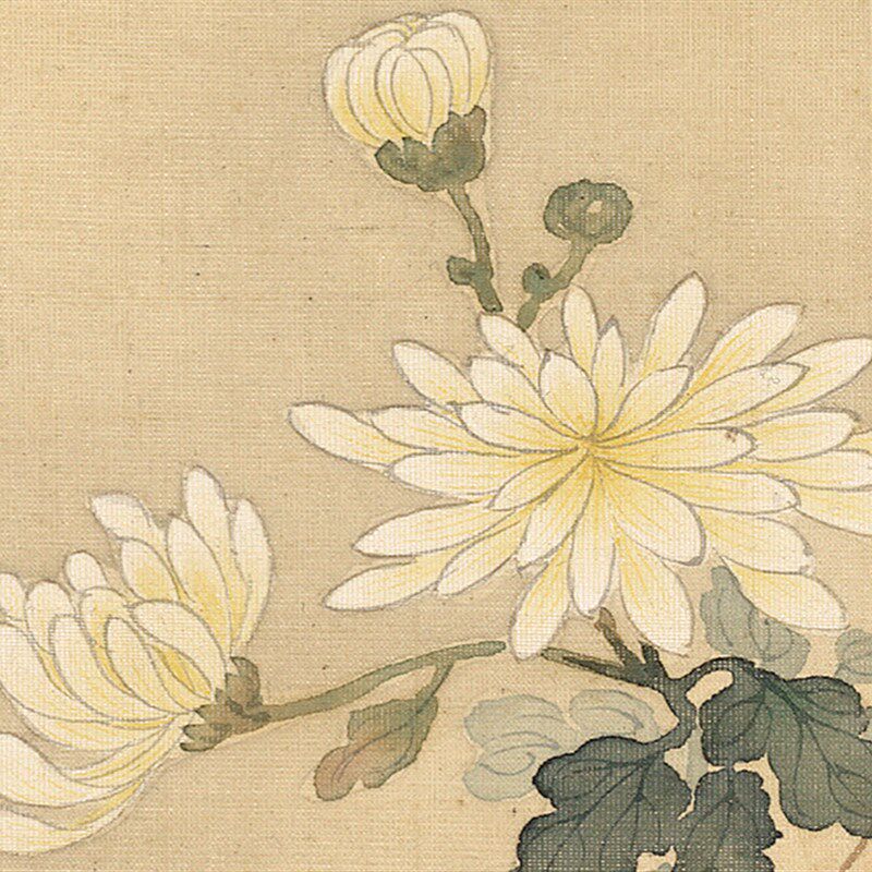 岁朝供图 牡丹石榴卉图国画挂轴临摹底稿玄关客厅装饰画挂画
