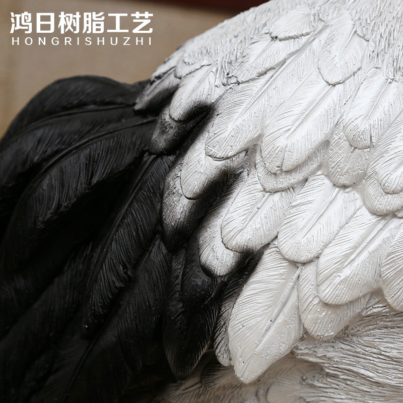 园田园树脂仿真仙鹤园林雕塑摆设工艺品庭院景观动物装饰