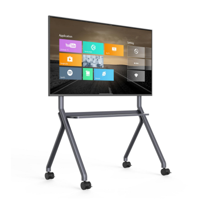 人字形高端移动支架   移动推车 适用于55寸-86寸电视和会议大屏