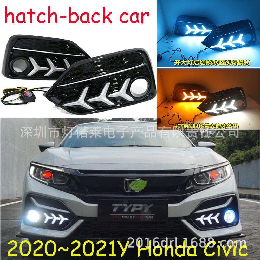 两厢车2020~2021款思域日行灯前照灯LED雾灯Civic daytime light