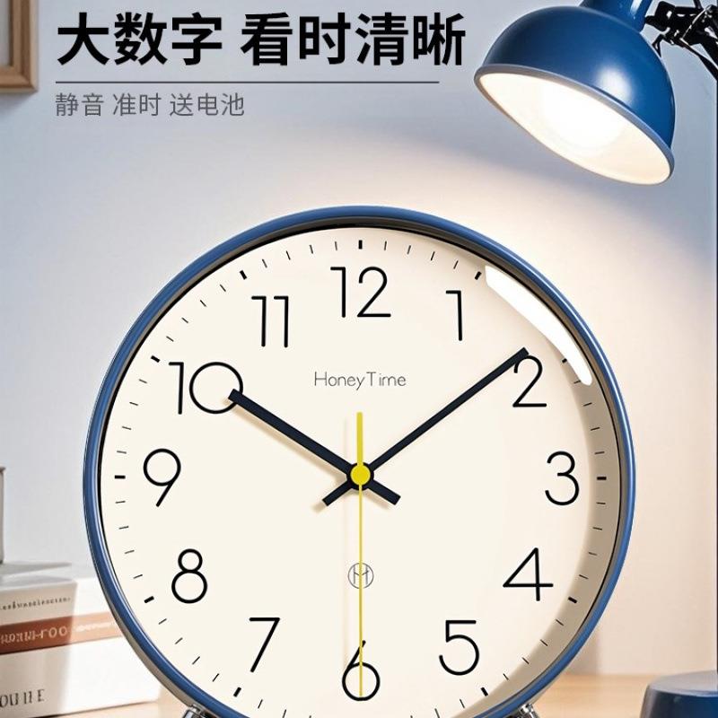 2025新款大尺寸座钟时钟摆台式钟表桌面摆放静音台钟轻奢摆件