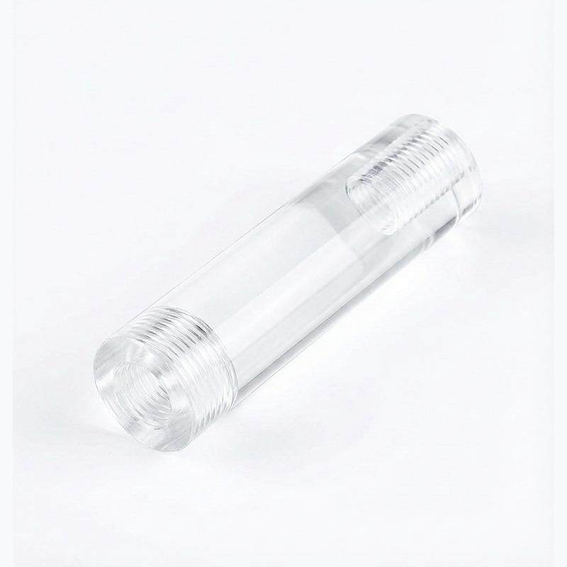 透机明亚克力圆棒有玻璃气泡光导棒大直径实心水晶柱加工打棒孔