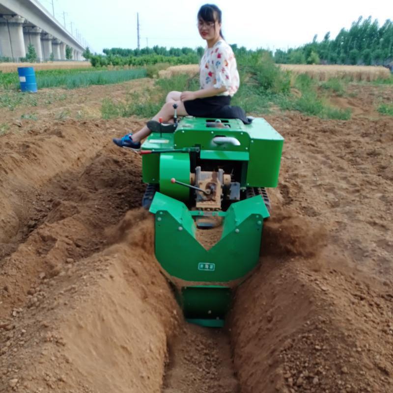 小型履带式果园开沟机多功能果树施肥开沟回填机农用旋耕机厂