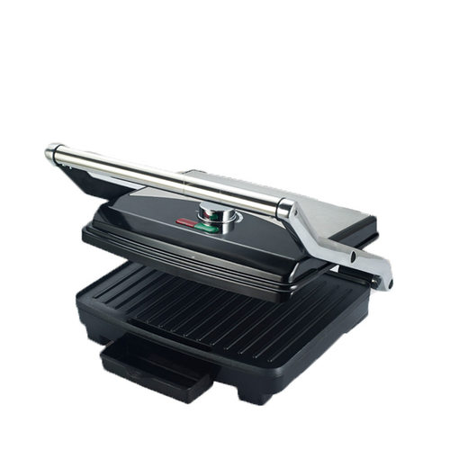 YW210不锈钢三明治机烤面烤肉机可移动不粘板电烤炉2000W立体加热