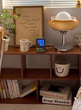 床边置物架落地网红床头格子柜卧室靠墙矮柜陈列架展示柜简易书架