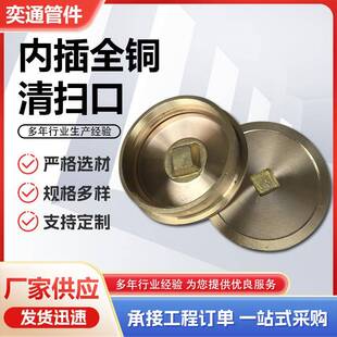 内插全铜清扫口DN50内插清扫口04S301内插PVC清扫口