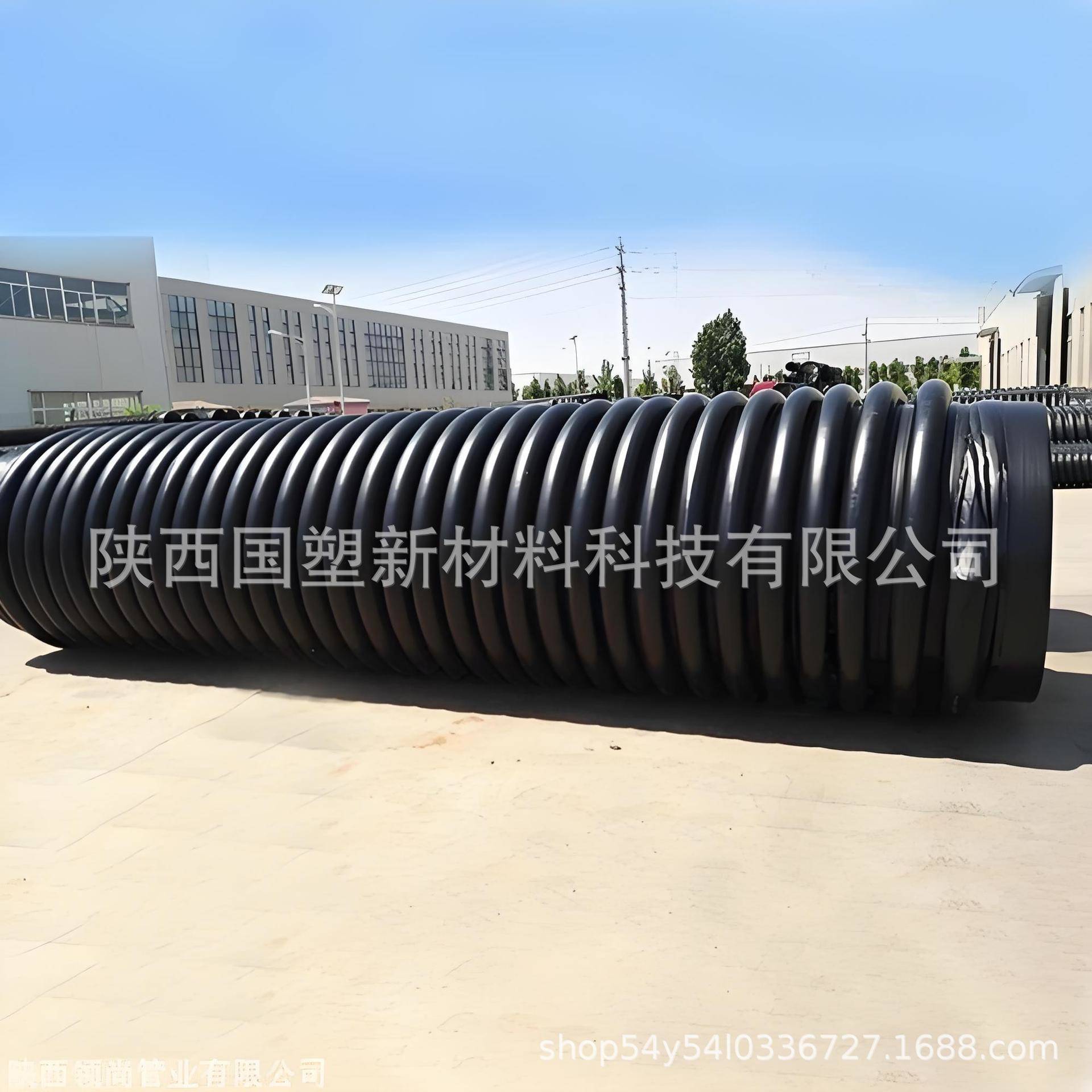 厂家直供承插式密封B型克拉管市政排水排污用大口径中空缠绕管