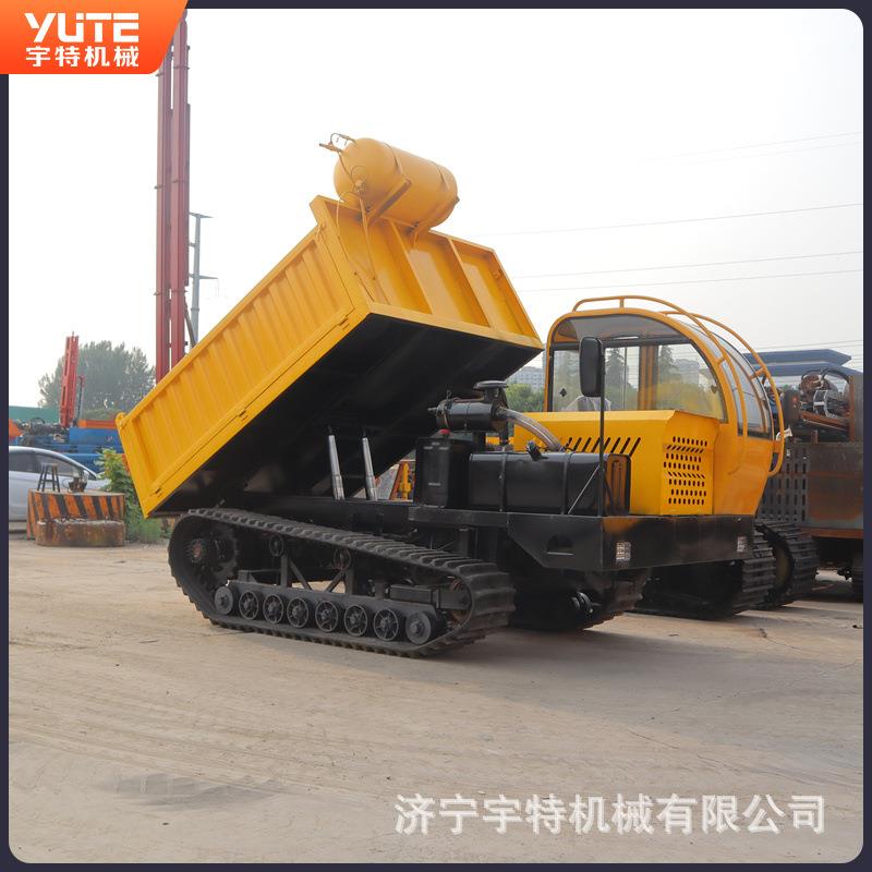 30吨水田橡胶载重王爬山虎水坑行走履带运输车升降自卸车